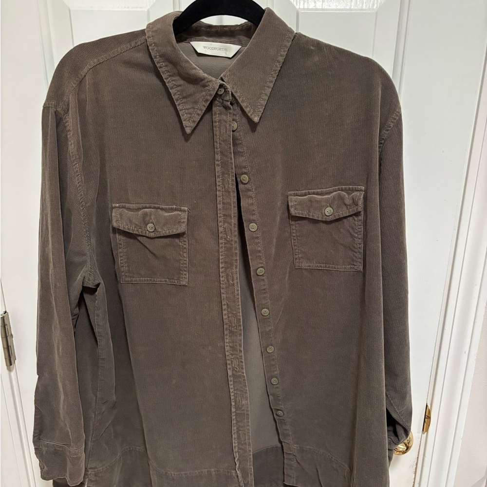 Woolworths 100% cotton Corduroy Button-Up Shirt